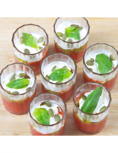 Mini jar Tomato Caviar - Pesto - and Feta Cream (Veg) x20