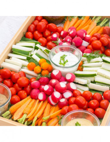 Large Vegetarian Platter with a mix of raw Veggies and Mezze (10-12 pax)